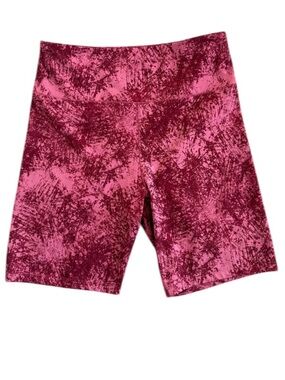Forever 21 Pink and Red Patterned Bike Shorts